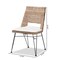 Baxton Studio Nafaro Modern Bohemian Greywashed Natural Rattan Metal Dining Chair with Cushion 2Piece Set 214-2PC-12798-ZORO - alternate 8